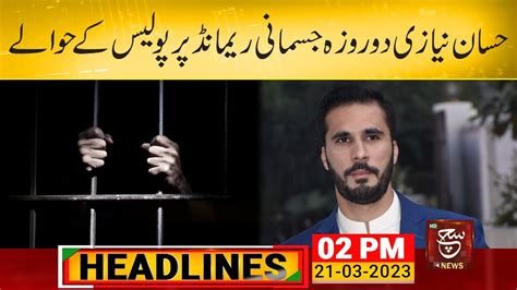 Hassan Niazis Two Day Physical Remand Approved Such News Headlines