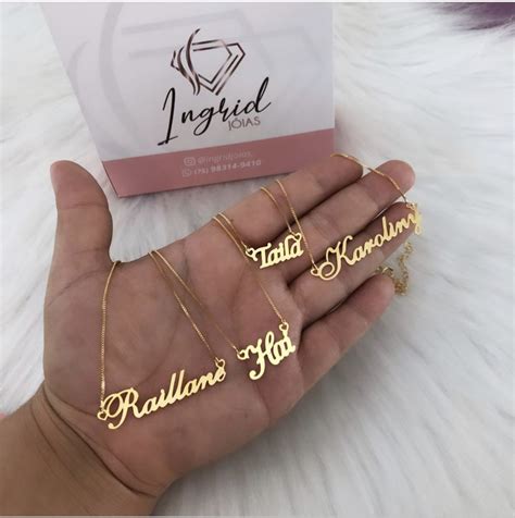 Colar Personalizado Nome Ingrid Joias