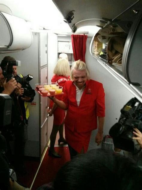 Richard Branson In Drag Virgin Airlines Billionaire Wears Makeup And