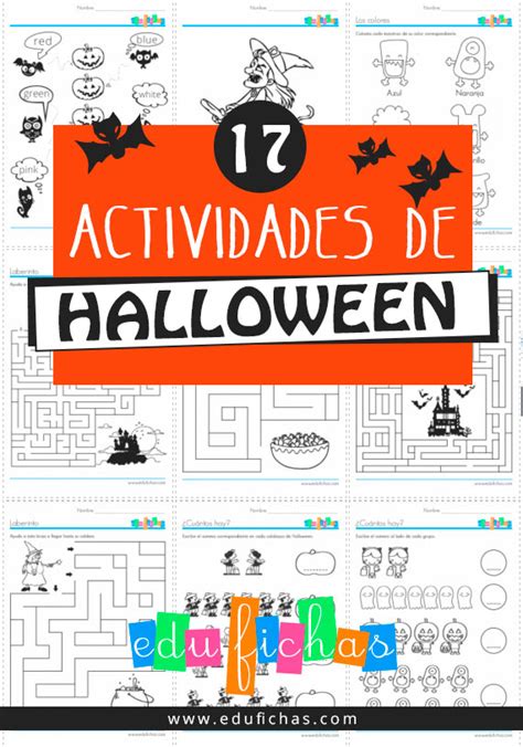 17 Fichas De Actividades De Halloween Variadas