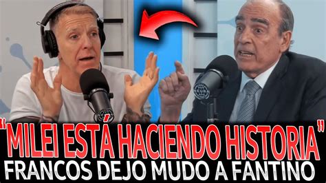 Guillermo Francos Dej Mudo A Fantino En Vivo Youtube