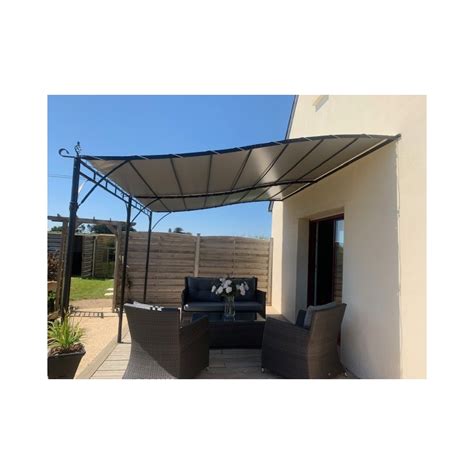 Bâche Pergola Hossegor 3 m x 4 m Pvc 640 g m² Beige