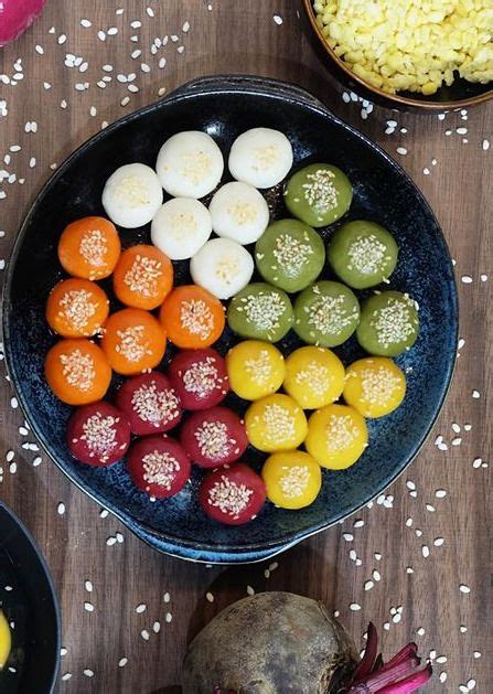 Cách Làm Bánh Trôi 🍡 Ngũ Sắc Hấp Dẫn Thật Là Ngon Receita Vietnamese Dessert Thức ăn Ẩm Thực