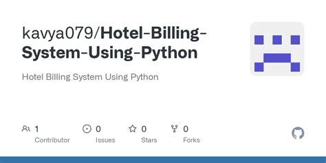 Github Kavya Hotel Billing System Using Python Hotel Billing