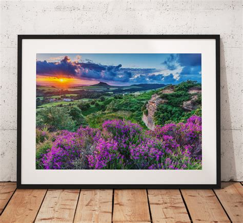 North York Moors Landscape Photography Roseberry Topping, Heather ...