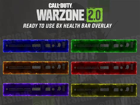 X Call Of Duty Warzone Custom Animated Health Bars For Twitch