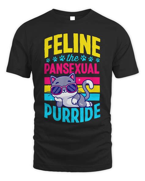 Feline The Pansexual Purride Pansexual Cat Pride Flag Colors