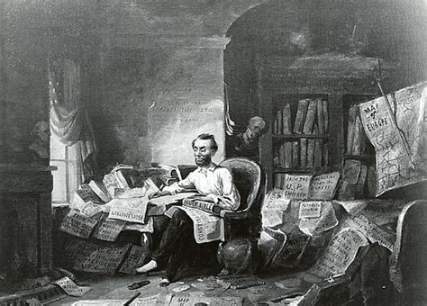 Artwork Replica Abraham Lincoln Writing the Emancipation Proclamation ...