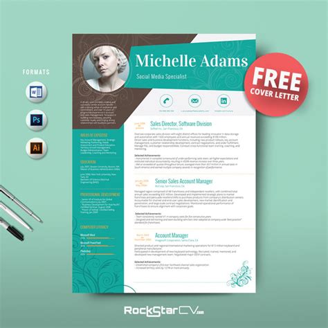 Free Resume Template Adobe ~ ANAXMEN