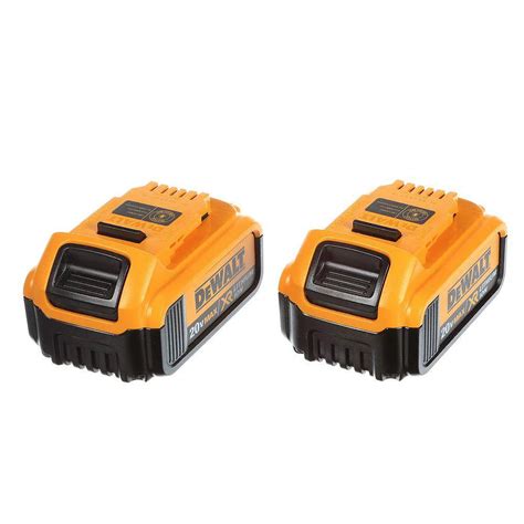 Dewalt 20v Max Xr Lithium Ion Premium Battery Pack 4 0ah 2 Pack The Home Depot Canada