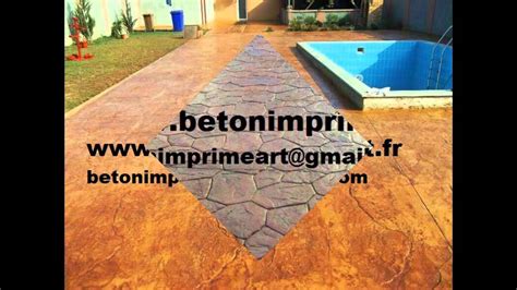 Beton Imprime Angeot France Betonimprimeart Fr Youtube