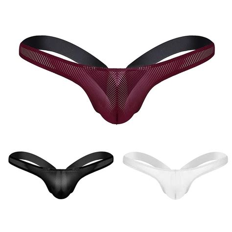 Sexy Mens Lingerie Mesh See Through Jockstrap Underwear G String Thong Briefs Ebay