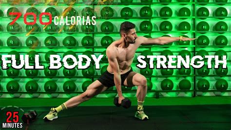 25 Minute Full Body Dumbbell Strength Workout [all Standing No Repeat