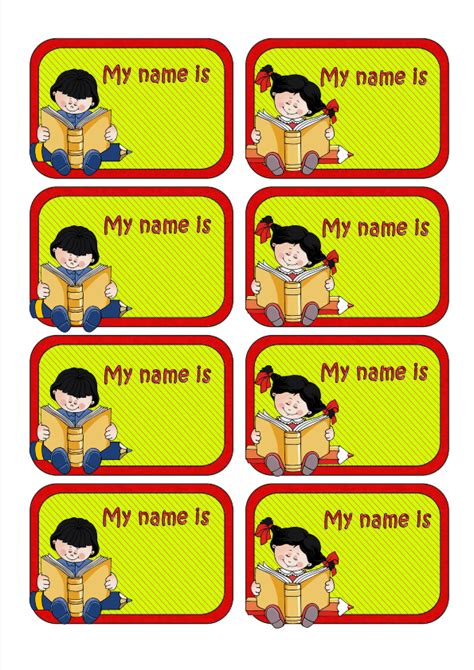 Back to School: Name Labels for Kids