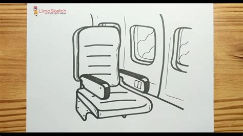 HOW TO DRAWING AIRPLANE PASSENGER SEAT YouTube