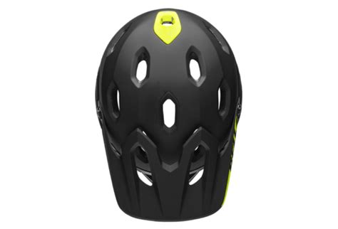 Bell Super DH Mips Helmet With Removable Chinstrap Matte Black Neon