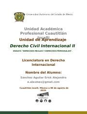 Derechos Reales Y Derechos Personales Docx Unidad Acad Mica