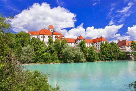 Bavaria` Castles. Fussen, Germany Stock Photo - Image of historic ...