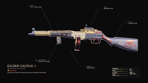 Gilded Cackle Cod Warzone And Black Ops Cold War Weapon Blueprint