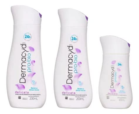 Dermacyd É Bom Para Corrimento - Kit Com 3 Sabonete Íntimo 24h Dermacyd 2x200ml + 100ml | Parcelamento ...