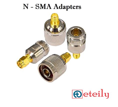 ETEILY N Male To SMA Female Straight Adapter For Industrial Automation