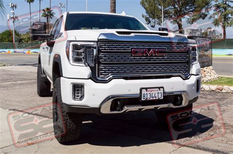 2023 Gmc Sierra 2500 Hd Denali Ultimate Cognito Fox 2 3 Lift Raceline Wheels Falken