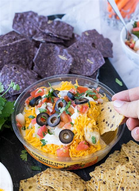 Easy Mexican Layered Hummus Dip I Wash You Dry