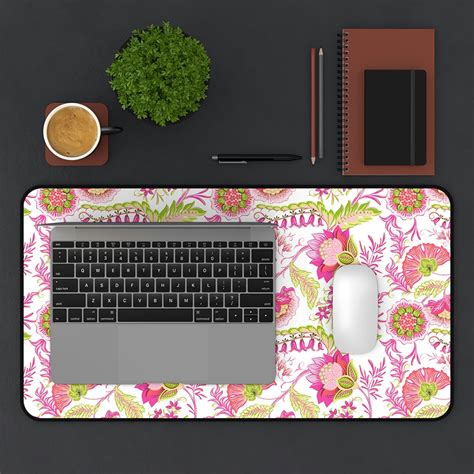 Preppy Floral Desk Mat Hadley, Large Mousepad, Preppy Desk Accessories ...