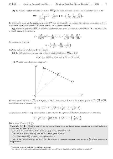 Solution Algebra Vectorial Ejercicios Resueltos Studypool