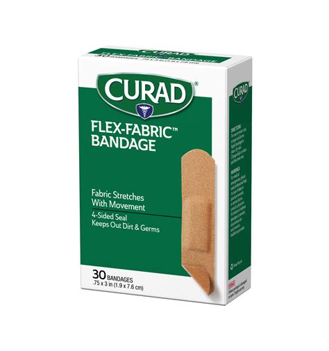 Flex Fabric Strip Bandages 75 X 3 30 Count Curad Bandages Official Site