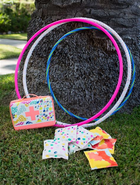 diy beanbag toss game  joy
