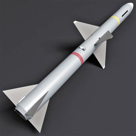 aircraft missile aim-7 sparrow 3d model