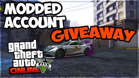 Gta Online Modded Account Giveaway Free Monney Gtav Modded Account