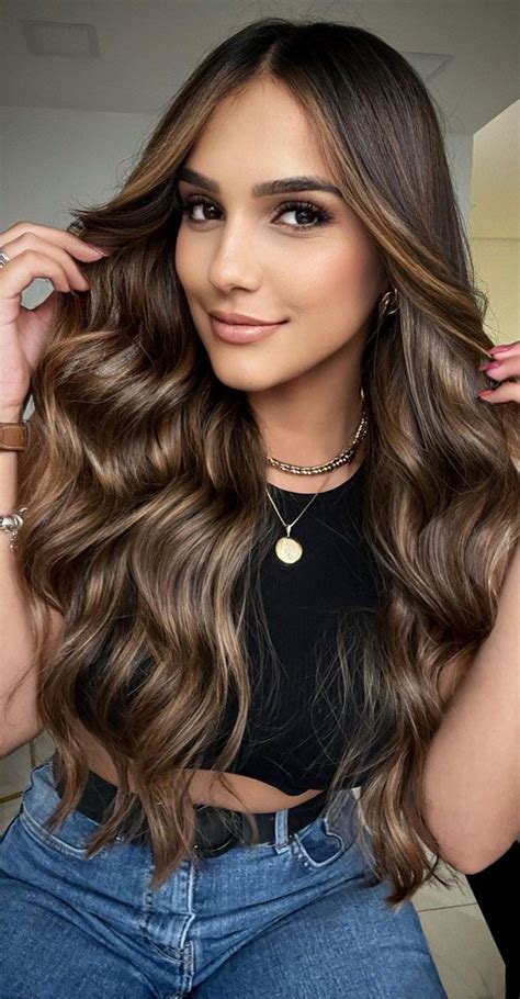 Toasted Almond Balayage Dark Brown Brunette Hair Refers To Hair