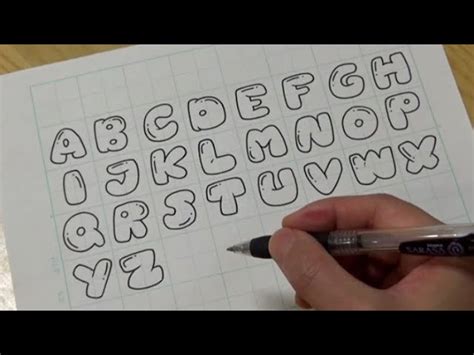 How To Draw Bubble Letters Affairenglish