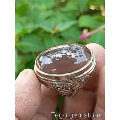 Jual Cincin Batu Akik Natural Anggur Lavender Baturaja Shopee Indonesia