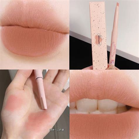 Jual B44ru CAPPUVINI Pencil Lip Liner Pencil Matte Lipstick Nude Color