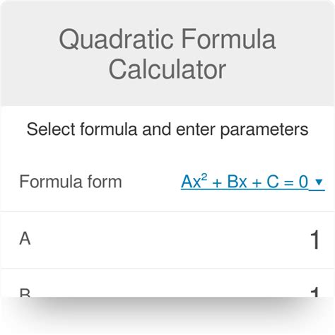 Quadratic Equations Formula Calculator - Tessshebaylo