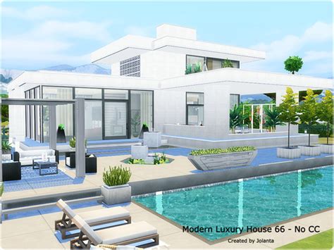 The Sims Resource Modern Luxury House 66 No Cc