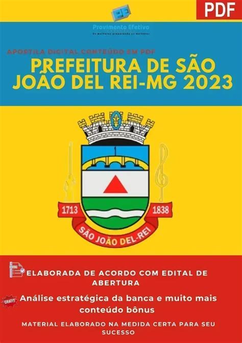 Provimento Efetivo Concursos Apostila Pref S O Jo O Del Rei Mg Agente