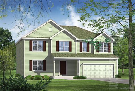 House Illustration - Home Rendering - Albany - New York - House ...