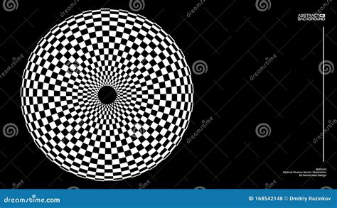 Optical Illusion Vector Checker Texture Stock Vector Illustration Of