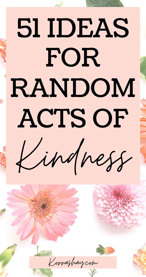 40 Random Acts Of Kindness Ideas Artofit