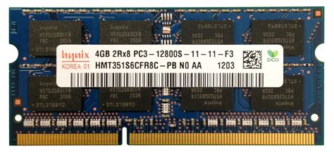 Hynix HMT351S6CFR8C-PB (4GB, PC3-12800 (DDR3-1600), DDR3 SDRAM, 1600 ...