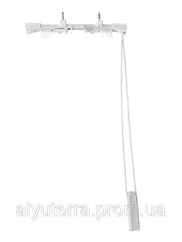 Купить Карниз алюминиевый потолочный Алютерра однорядный с ручным ...