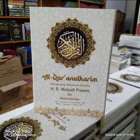 Jual Custom Lapis Cover Alquran Untuk Wakaf Hari Sisipan Foto