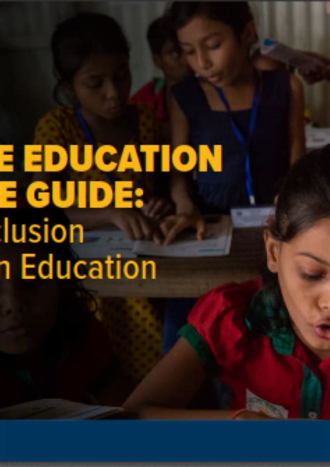 INCLUSIVE EDUCATION RESOURCE GUIDE: Ensuring Inclusion and Equity in ...