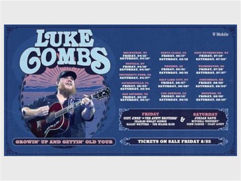 Tickets Go On Sale For Luke Combs “growin Up And Gettin Old Tour