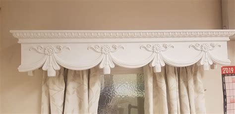 CURTAIN BOX VALANCE PELMET WINDOW CORNICE SWAG CROWN CANOPY COVER ...