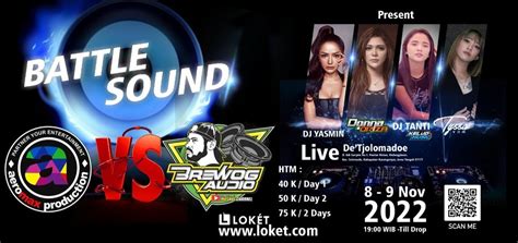 Jual Tiket BATTLE SOUND Aeromax Soundsytem VS Brewog Audio GO TIX ID